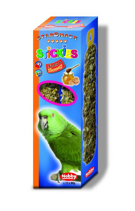 STICKIES PARROTS NUT-HONEY, 2 X 90 G