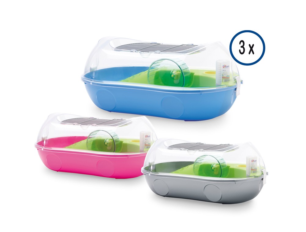 Accesorii rozatoare | Cusca pentru HAMSTER "SPELOS XL ENTRY" | SET 3buc. | 59 x 37 x 26 cm