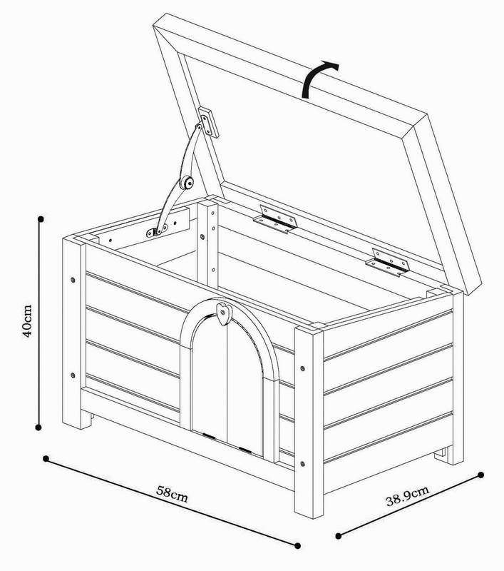 SMALL ANIMAL HUTCH "MARYLAND TERRA", 60 X 40 X 40 CM