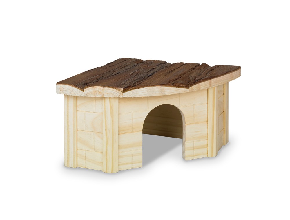 WOODLAND RODENT WOODEN HOUSE "GORDI", 22 X 22 X 13 CM