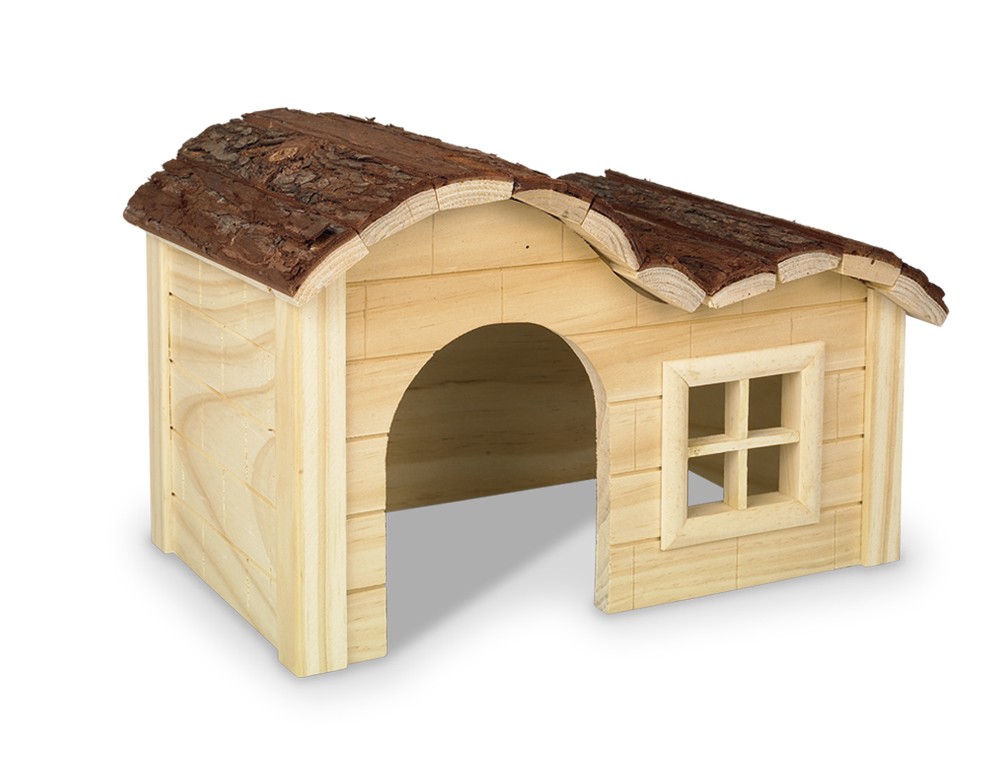 WOODLAND RODENT WOODEN HOUSE "JESSI", 42,5 X 27 X 22 CM