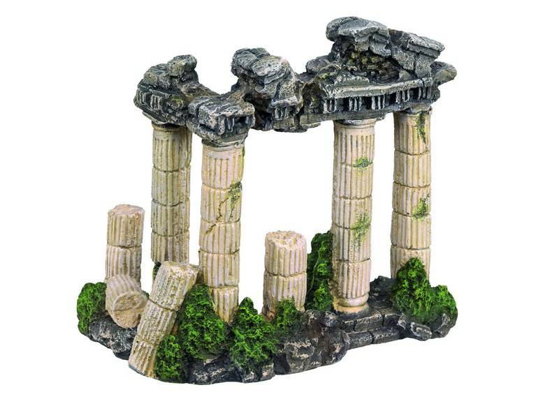 Accesorii pesti | Ornament pentru acvariu | "ANTIQUE COLUMN" | L21 X W15,5 X H18,5 CM