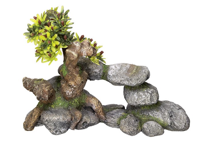 Accesorii pesti | Ornament pentru acvariu | "BONSAI" | L19 X W9 X H13 CM