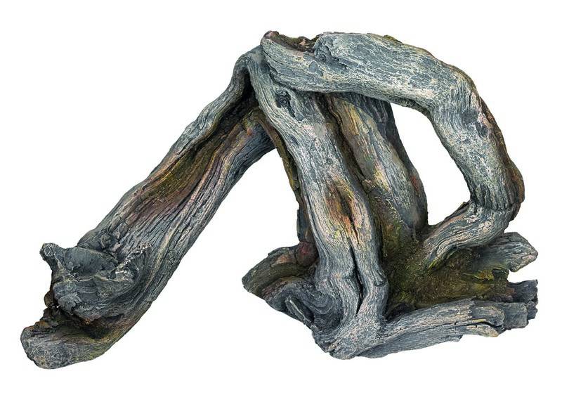 Accesorii pesti | Ornament pentru acvariu | "WOOD" | L22,1 X W9,6 X H13,2 CM