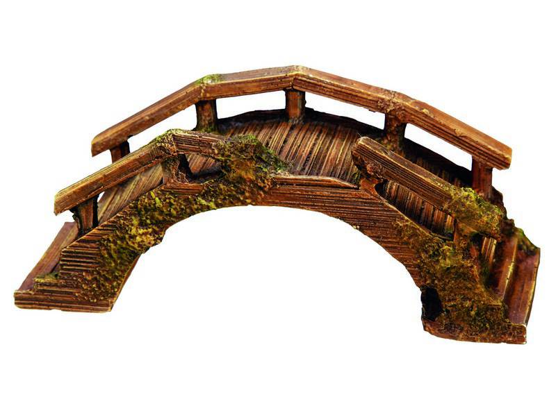 Accesorii pesti | Ornament pentru acvariu | "BRIDGE" | L15 X W6,5 X H6 CM