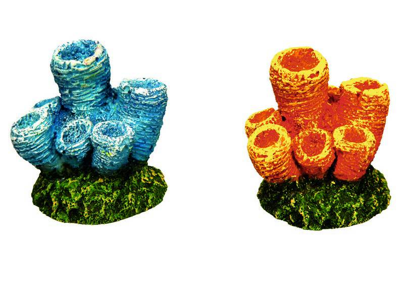 Accesorii pesti | Ornament pentru acvariu | "CORAL STONES" | asortate | L4,5 X W3,5 X H
