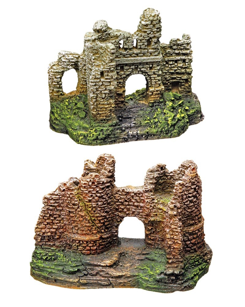 Accesorii pesti | Ornament pentru acvariu | "CASTLES" | asortate | 8-10 CM | 6 buc.