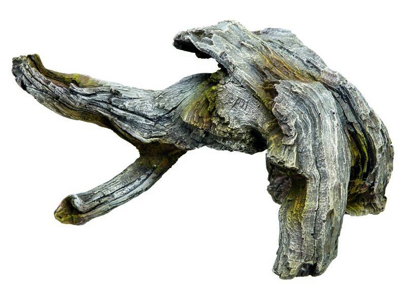 Accesorii pesti | Ornament pentru acvariu | "WOOD" | L20,6 X B13,4 X H12,4 CM