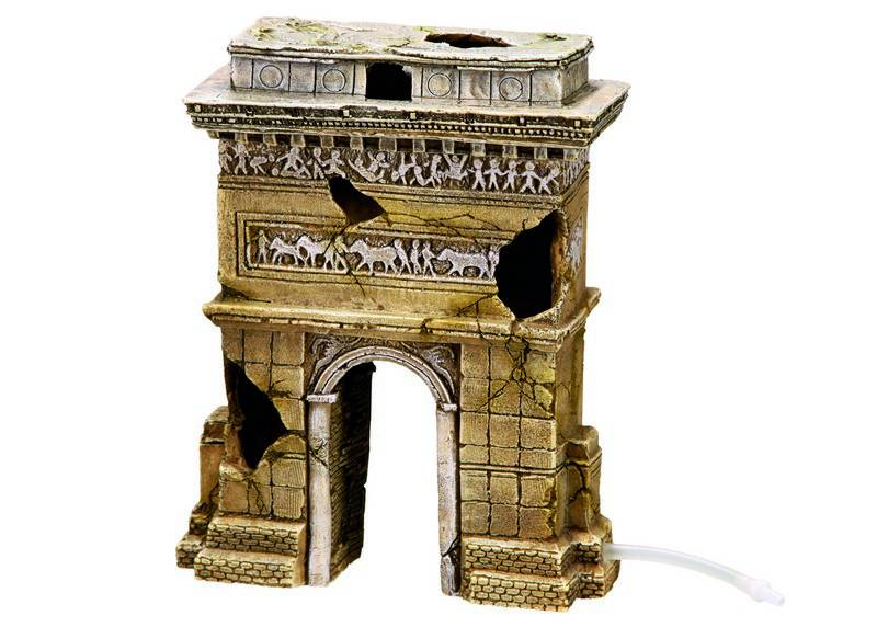 Accesorii pesti | Ornament pentru acvariu | "PARIS GATE" | L16,5 X B7,8 X H20,5 CM