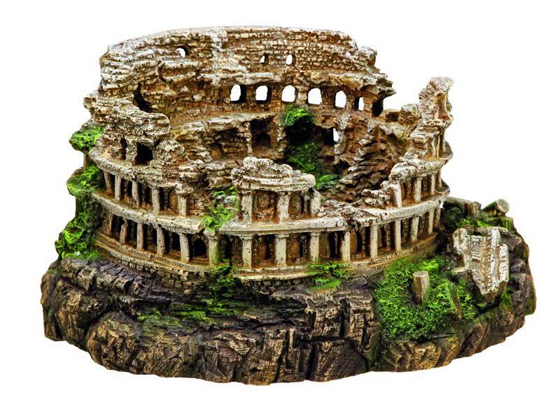 Accesorii pesti | Ornament pentru acvariu | "COLESSEUM" | L27 X W24,5 X H16,3 CM