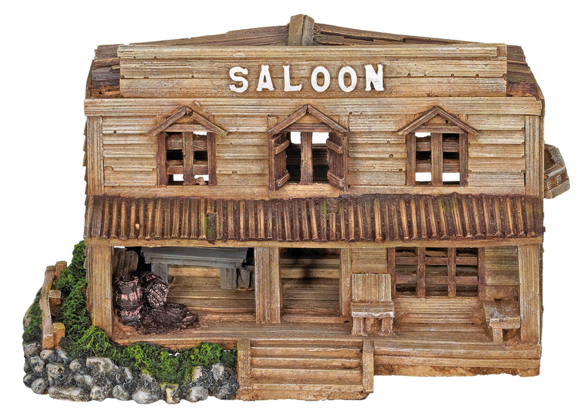 Accesorii pesti | Ornament pentru acvariu | "SALOON" | L23,0 X W11,0 X H14,0 CM