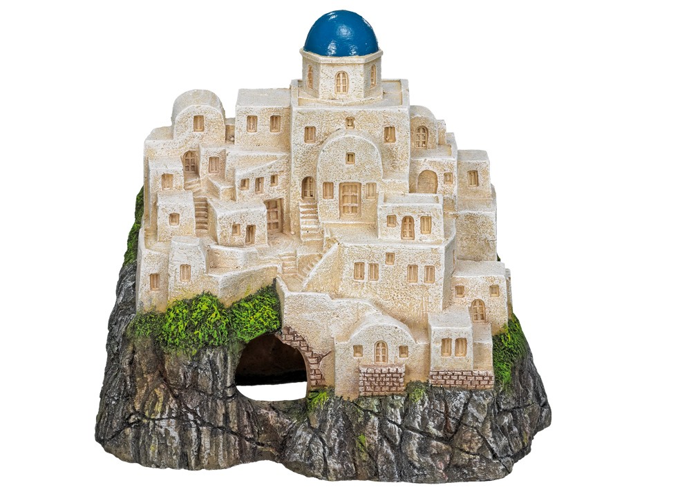 Accesorii pesti | Ornament pentru acvariu | "SANTORINI" | L17,0 X W12,0 X H15,0 CM