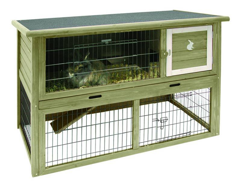 SMALL ANIMAL HUTCH "AOSTA JAVA", L X W X H: 124 X 65 X 88 C