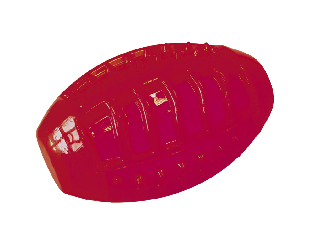 Jucarii caini | Minge de rugby din TPR | Cooling | 10 cm | rosu