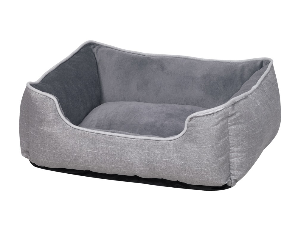 Patut pentru caini | Comfort Classic "PURNA" |  l x w x h: 50 x 40 x 17 cm | gri