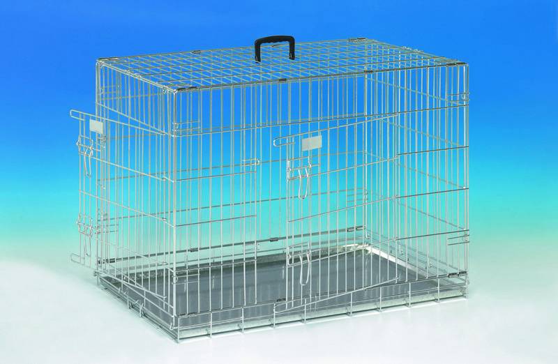 TRANSPORT CAGE FOLDABLE,ZINC PLATED L X W X H: 56 X 33 X 41