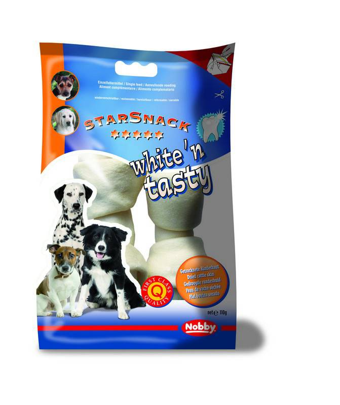 WHITE?N TASTY KNOTTED BONE, 12,5-15 CM, 110 G, 2 PCS..