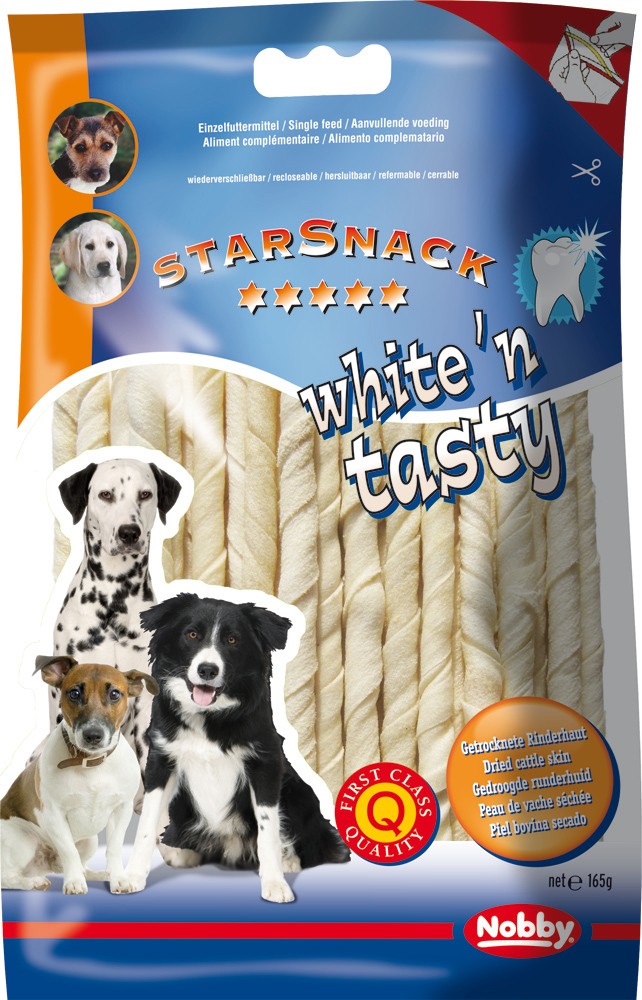 WHITE?N TASTY TWIST, 12,5 CM X 6-7 MM, 165 G, 30 PCS..