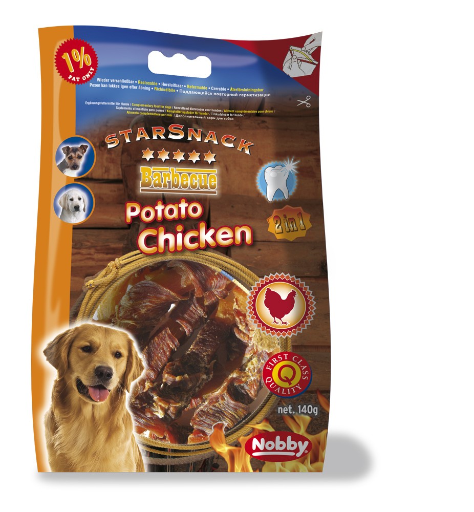 STARSNACK BARBECUE "POTATO CHICKEN", 140 G