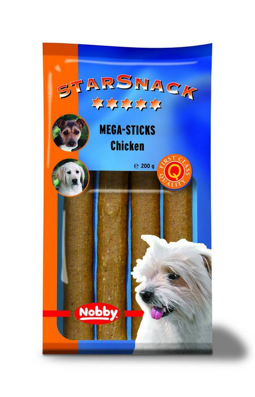 STARSNACK MEGA STICKS "CHICKEN", BAG; 200 G ; 4 PCS