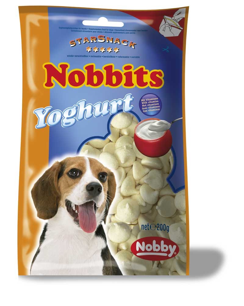 Recompense caini | Recompense pentru caini "NOBBITS YOGHURT" | 200 G