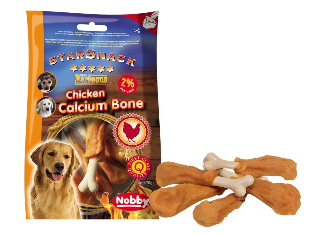 STARSNACK BARBECUE "CHICKEN CALCIUM BONE", 70 G