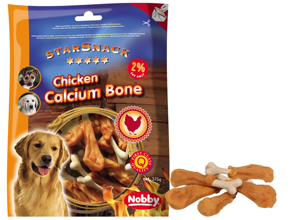 STARSNACK BARBECUE "CHICKEN CALCIUM BONE". 375 G