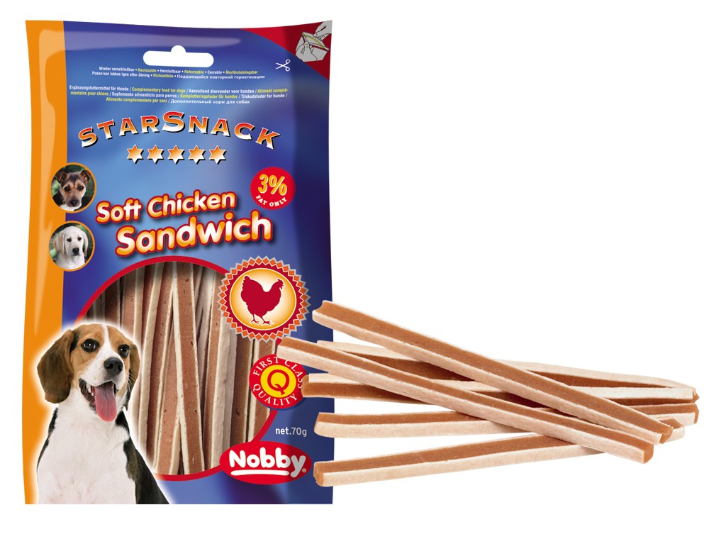 STARSNACK "SOFT CHICKEN SANDWICH", 70 G