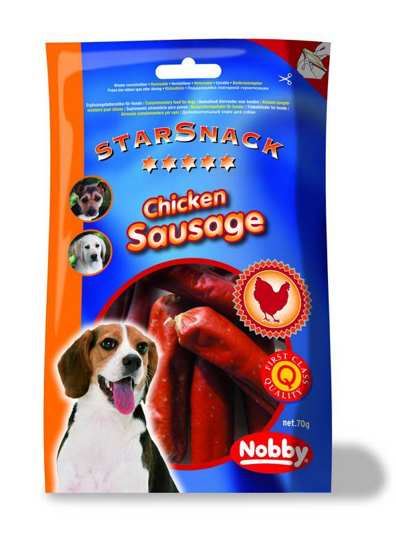 STARSNACK CHICKEN SAUSAGE. 70 G