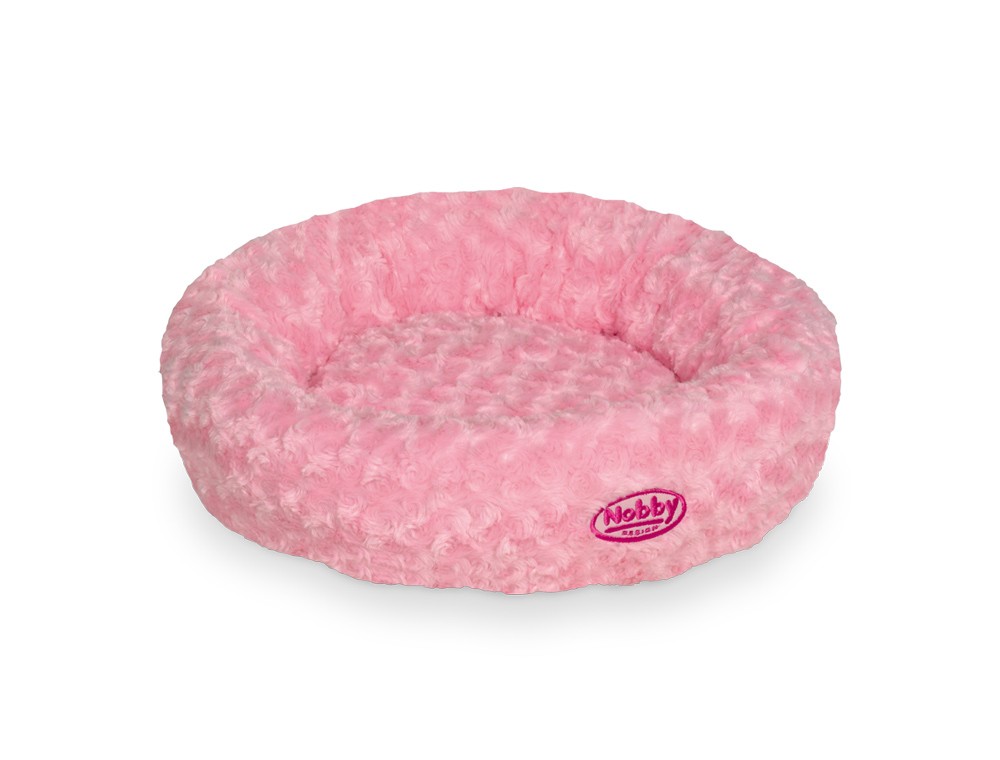 Pat/Culcus/Saltea caini | Culcus pentru caini DONUT "ARUSHA" | pink | Ø 45 CM