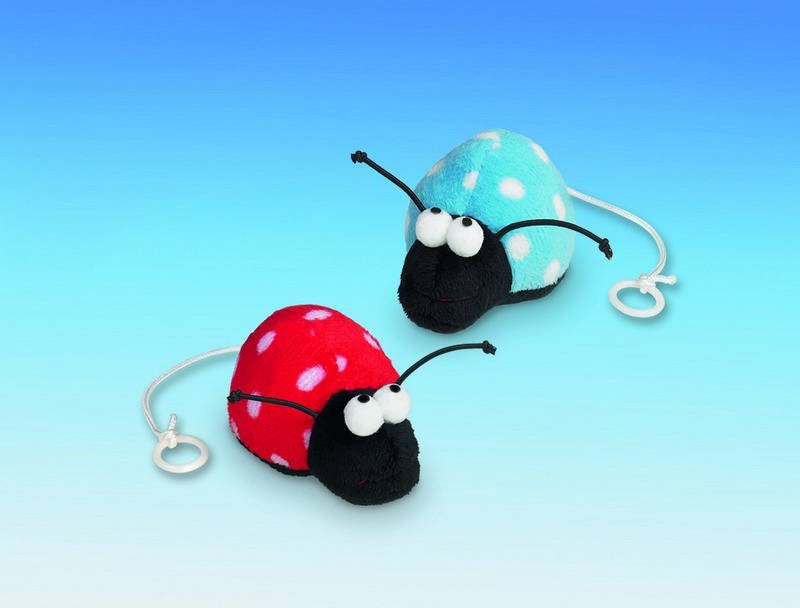 PLUSH WIND-UP LADY BIRD ASSORTED 8 CM