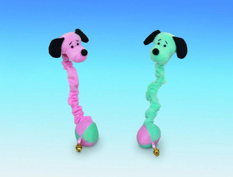 PLUSH STRETCH DOG,ASSORTED 21 CM