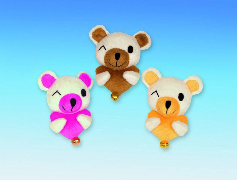 PLUSH PANDA WITH CATNIP ASSORTED 9 CM