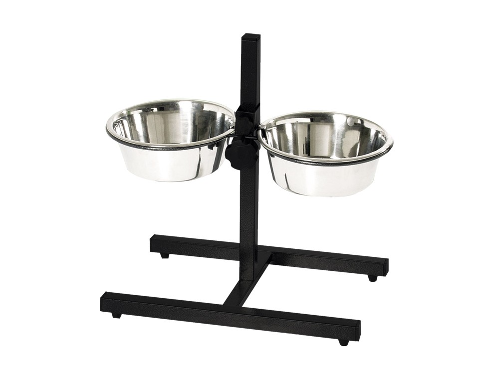 STAND FOR BOWLS ADJ. DINER BAR,INCL. 2 BOWLS 2 X ? 21,0 CM