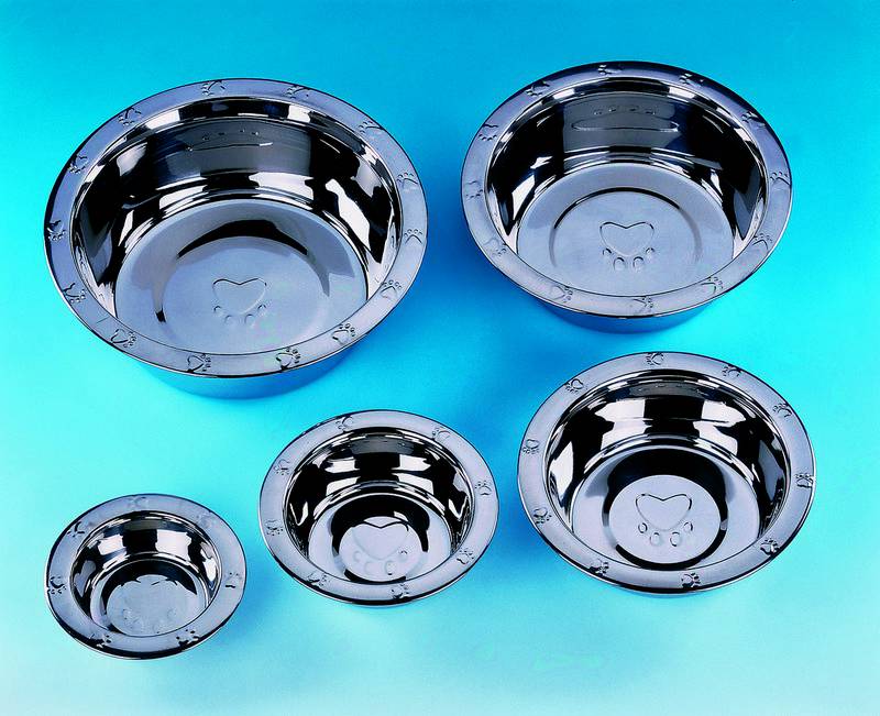 STAINLESS STEEL BOWL WITH EMBOSSING, ? 15,5 CM 0,50 LTR.