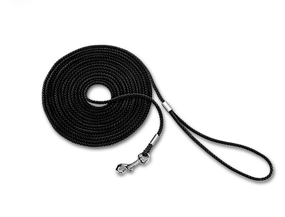 TRACKING LEASH ROUND,BLACK L: 5 M; W: 5 MM