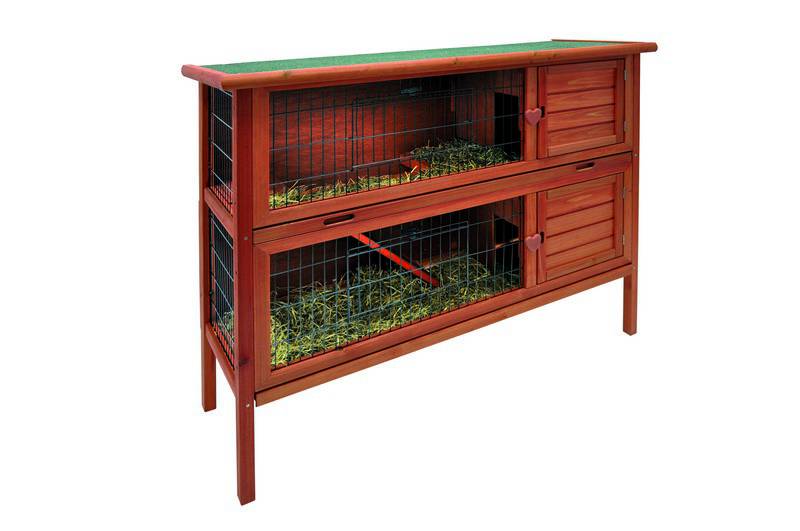 SMALL ANIMAL HUTCH "UTAH TERRA", L X W X H: 124 X 45 X 113