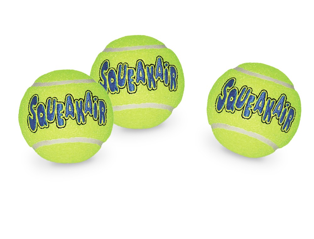 Jucarii caini | Jucarie pentru caini "KONG AIR DOG SQUEAKAIR BALLS" | XS | SET 3 buc.