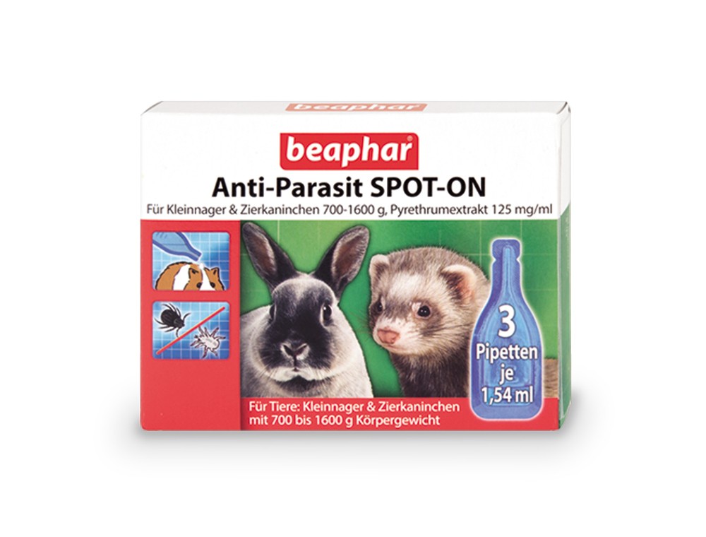 Igiena rozatoare | Pipeta antiparazitara SPOT-ON pentru rozatoare mici | 3 X 1.54 ML 