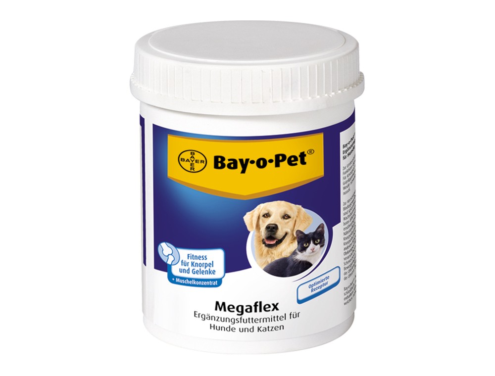 Vitamine caini/pisici | BAY-O-PET MEGAFLEX | pentru oase si cartilage | 600 G