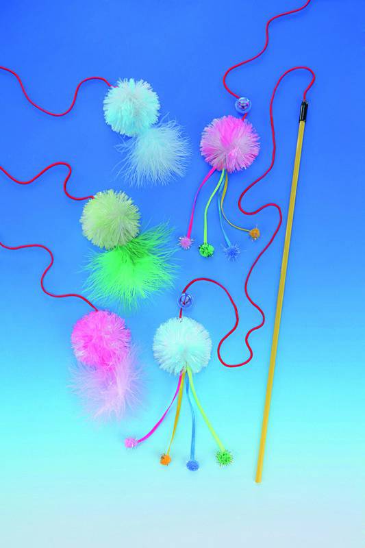 ROD WITH PLUSH, DISPLAY 36 PCS