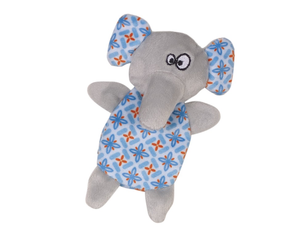 Jucarie pentru pisici | Elefant din plus cu catnip | albastru | 14 cm