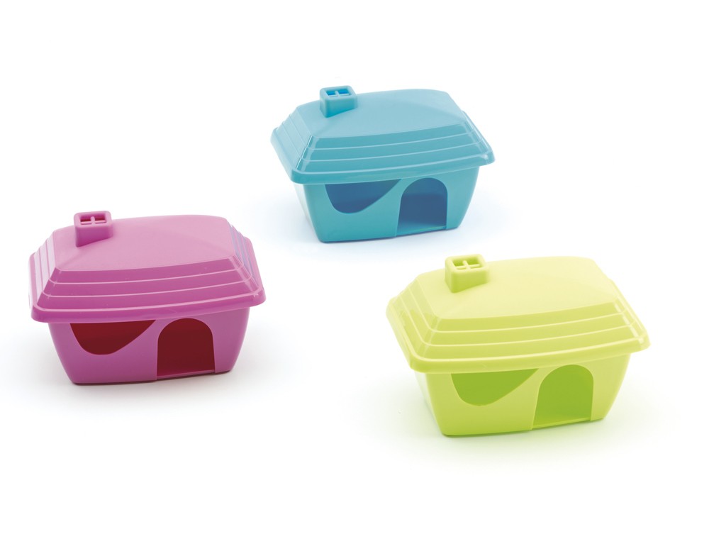 Accesorii rozatoare | Casuta pentru HAMSTER "CASITA" | 15,5 X 11,5 X 10,5 CM