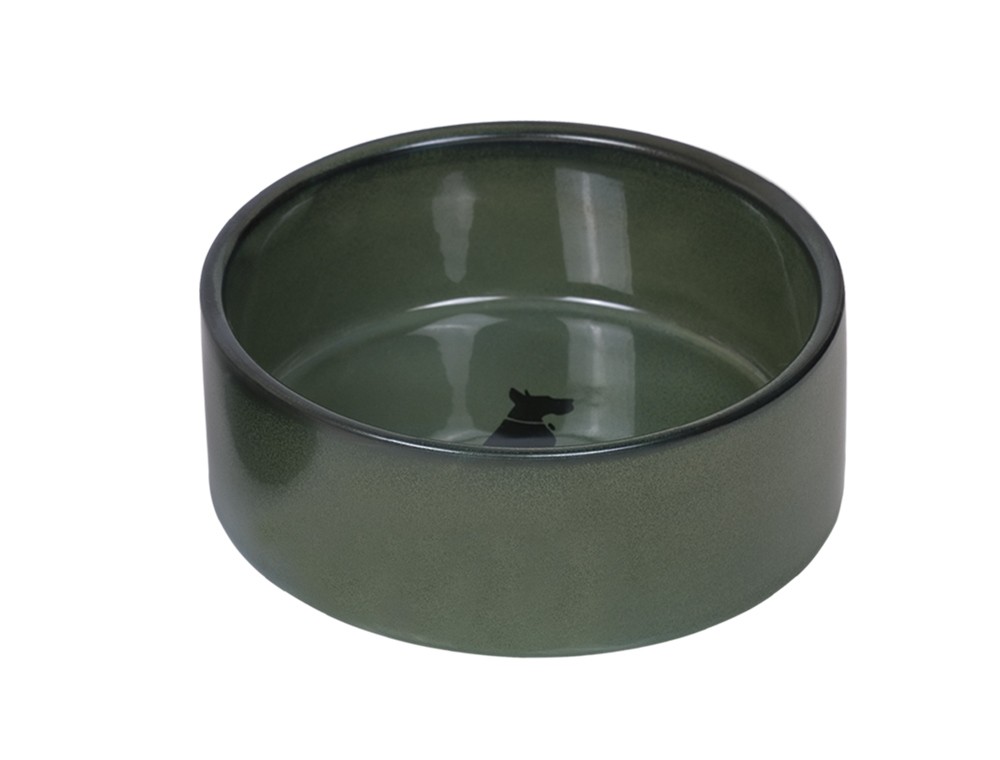 Castroane caini | Castron din ceramica "Effect" | Ø 15 x 6 cm |  0,55 l | verde