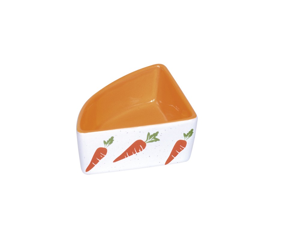 Castron din ceramica pentru rozatoare | patrat |  9 x 9 x 4 cm, 0,1 l